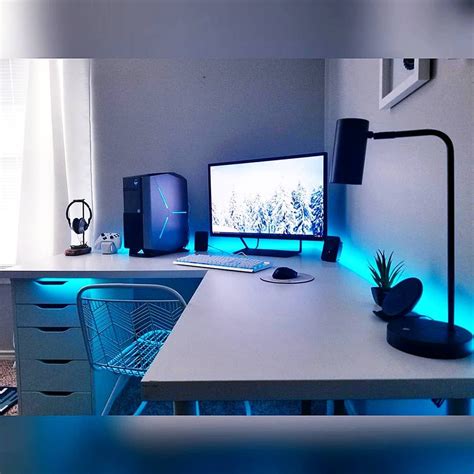 Specslast Pic Stunning Battle Station Black And White Setups With Blue