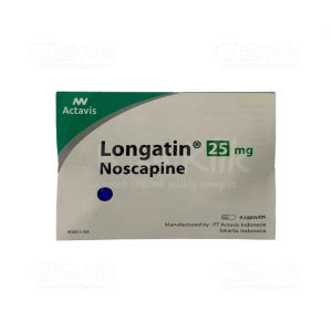 Longatin 25 Mg Kapsul Manfaat Dosis Efek Samping