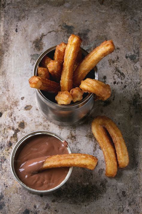 Spanish Churros With Chocolate Featuring Churros Chocolate And