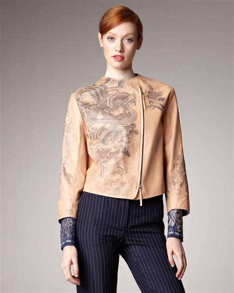 Then, dip a needle into some ink and trace the penciled guide starting with the outer perimeter. Lyst - Jean Paul Gaultier Tattoo-print Leather Jacket in Brown
