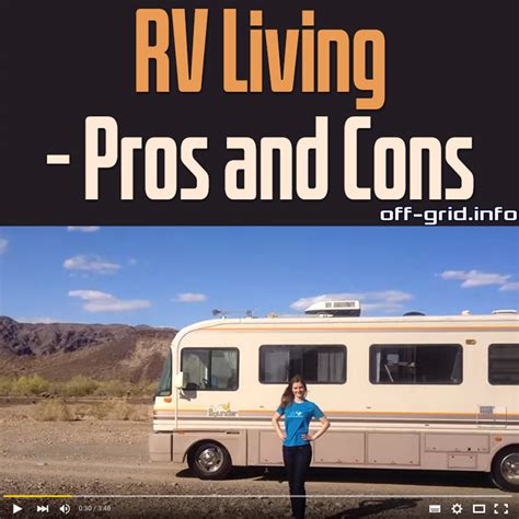 Rv Living Pros And Cons Off Grid