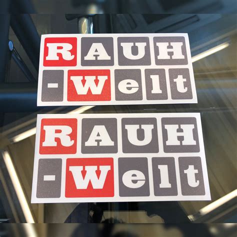 Square Rauh Welt Sticker Redgray（set Of 2 Sheets）