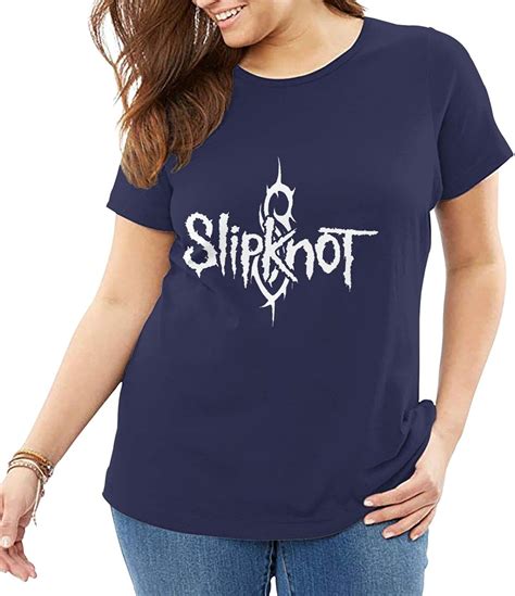 Oandp Slipknot Big Size Womens T Shirt Navy Uk