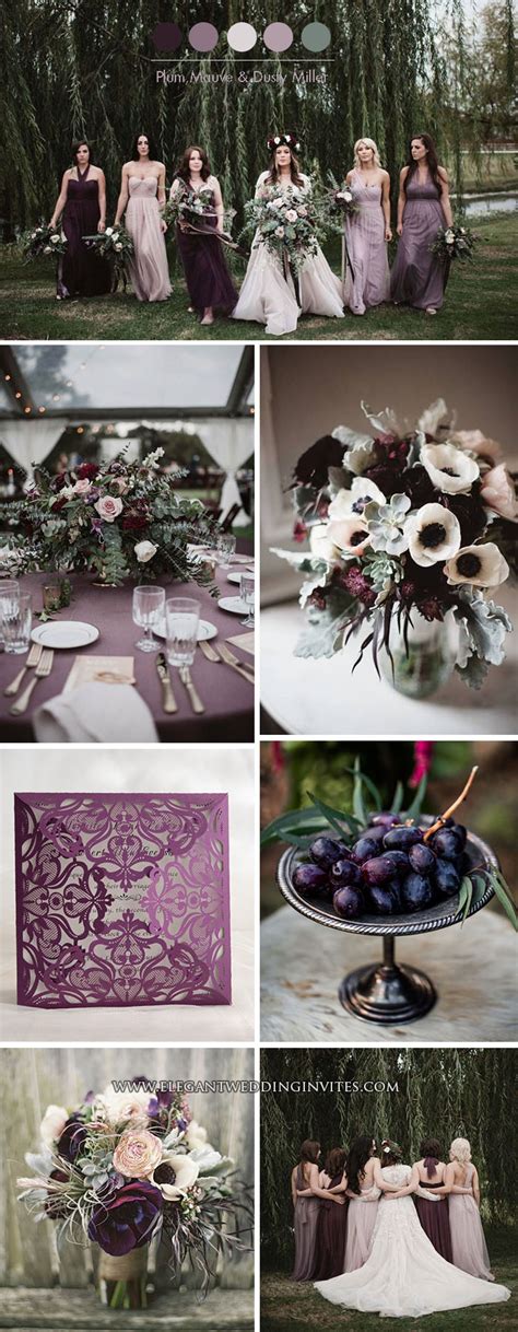 Trending Dark Romance Moody Hues For Fall And Winter Wedding Color Ideas