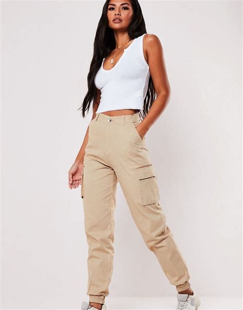 Missguided Cargo Trouser In Sand Asos Camping Outfits For Women