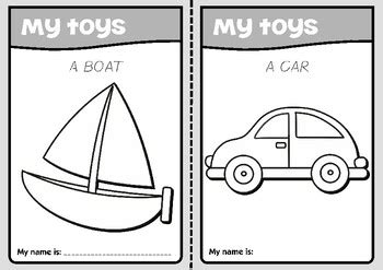 My toys - colouring pages by ESLChallenge - English Teaching Resources