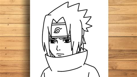 Mudah Cara Menggambar Anime Untuk Pemula Menggambar Sasuke Uchiha