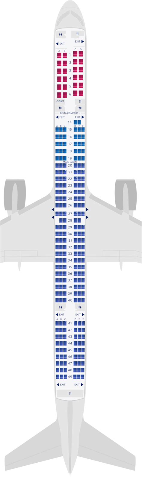 Boeing 757 300 Seat Maps Specs And Amenities Delta Air Lines