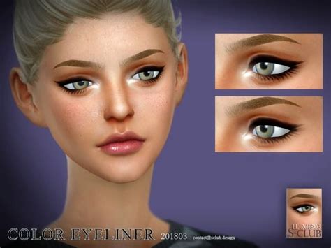 S Club Ll Ts4 Eyeliner 201803 Sims 4 Cc Makeup Sims 4 Eyeliner