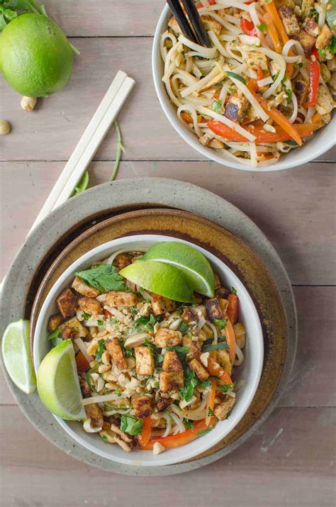 Easy Spicy Vegan Pad Thai Recipe Delish Knowledge