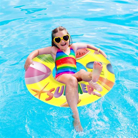 60 Inflatable Adult Swimming Ring Summer Beach Fruit Swimming Pool