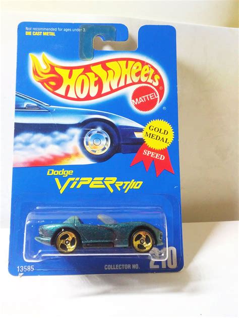 Hot Wheels Collector 210 Dodge Viper Rt10 Gold Medal Speed Etsy