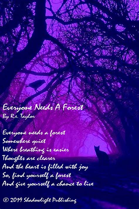 Everyone Needs A Forest Forest Poems Quiet