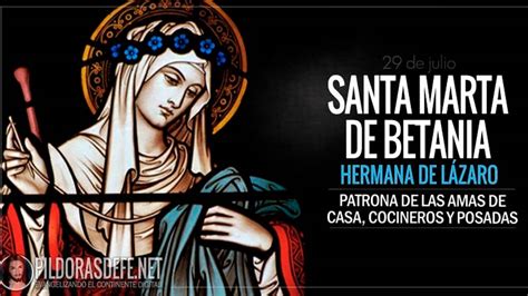 Santa Marta De Betania Hermana De L Zaro Biograf A Y Vida