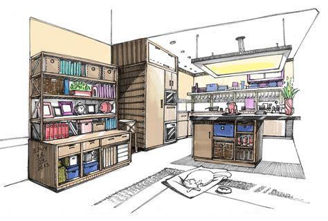 Draw the plan of your home or office, test furniture layouts and visit the results in 3d. Interior Design Drawing by DO SON HUY at Coroflot.com