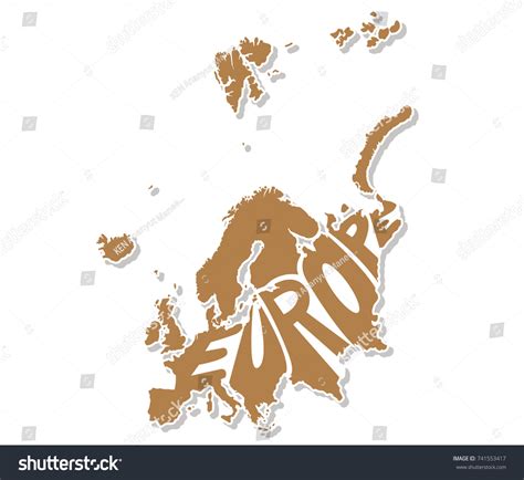 Europe Map Alphabet Stock Vector Royalty Free 741553417 Shutterstock