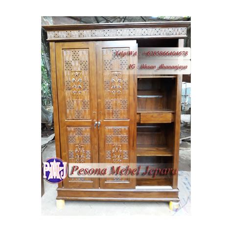 Telah terjual lebih dari 64. Lemari Pakaian Minimalis Pintu 3 Sliding Motif Tulip dan ...