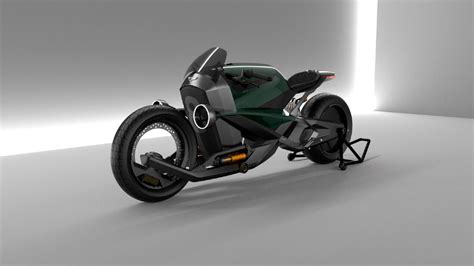 Bentley Motorrad Voltage Racer E Motorrad Entwurf Eines Autodesigners
