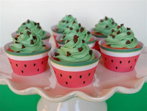 Watermelon Cupcakes Cooking Mamas