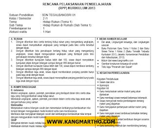 Contoh RPP 1 Lembar