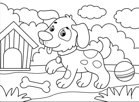 Dog Coloring Pages - Coloring Pages For Kids And Adults