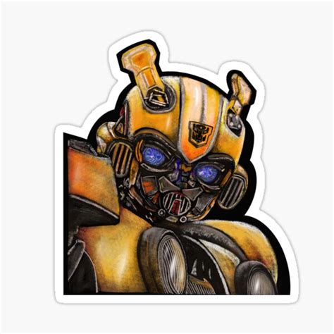 Bumblebee Transformer The Best Transformer Sticker For Sale By Ijsquaredesigns Redbubble