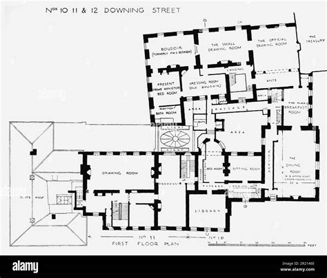Floor Plan Of 10 Downing Street In London The Official Residence And