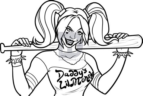 Easy Drawings To Draw Harley Quinn