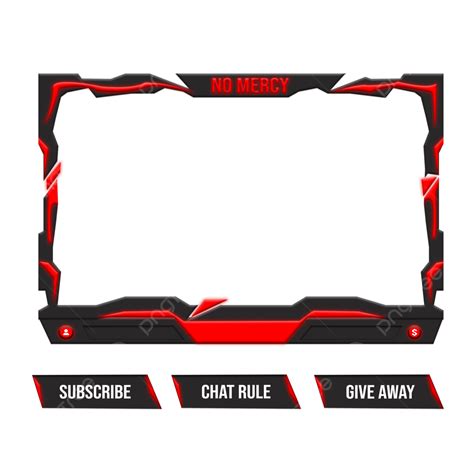 Overlay Stream 3d Transparent Png Stream Overlay Facecam 3d Red Color