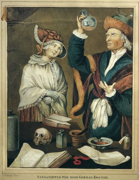 England 18th Century Medicine A Medical Doctor Examines A Patients