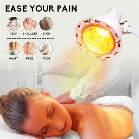 Infrared Ray Heat Light 2x Therapy Lamp With Floor Stand Therapeutic