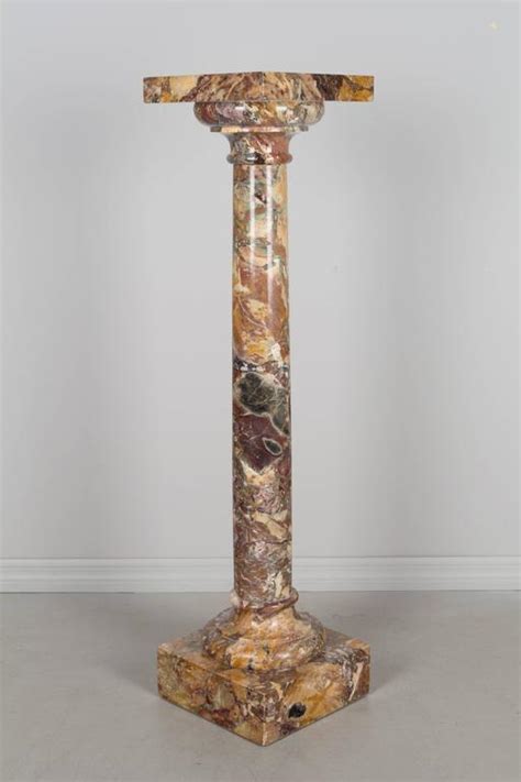 19th Century French Marble Pedestal At 1stdibs