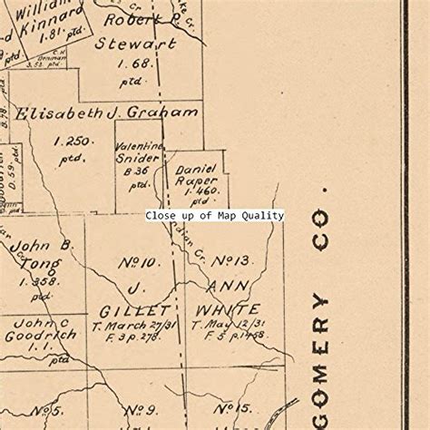 1880 Map Of Grimes County Texas Shows Land Ownership Copyright 1880