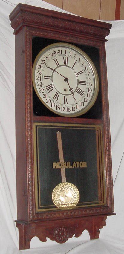 Sessions “regulator H” Oak Calendar Wall Clock Price Guide