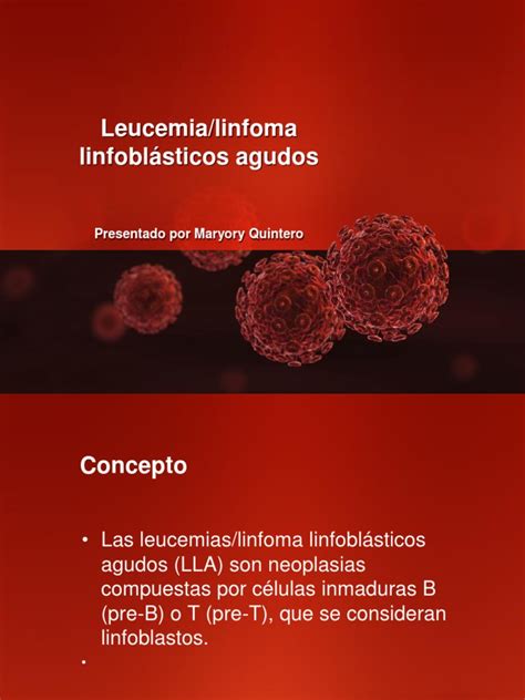 Leucemia Linfoblastica Aguda Pdf Leucemia Mutación