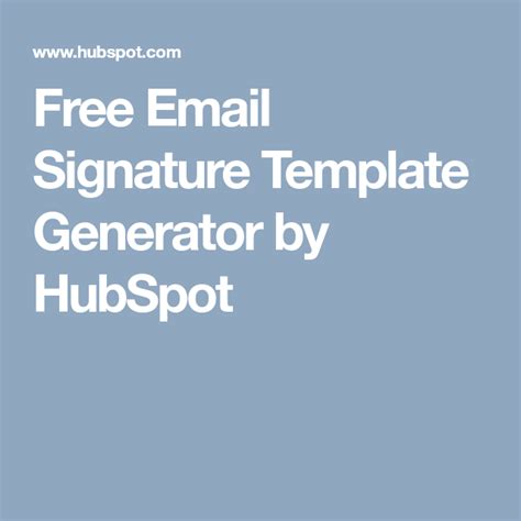 I added an image to my email signature. Free Email Signature Template Generator by HubSpot | Free ...