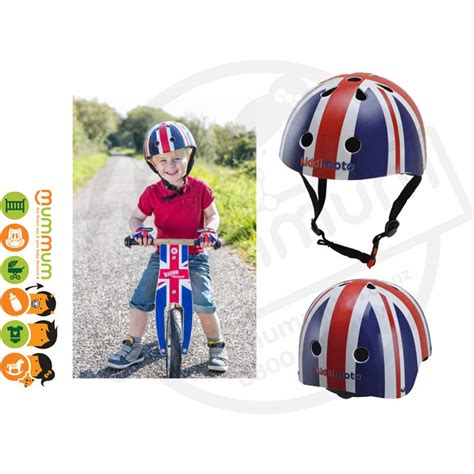 Kiddimoto Adjustable Union Jack Helmet Size Medium 53cm 58cm