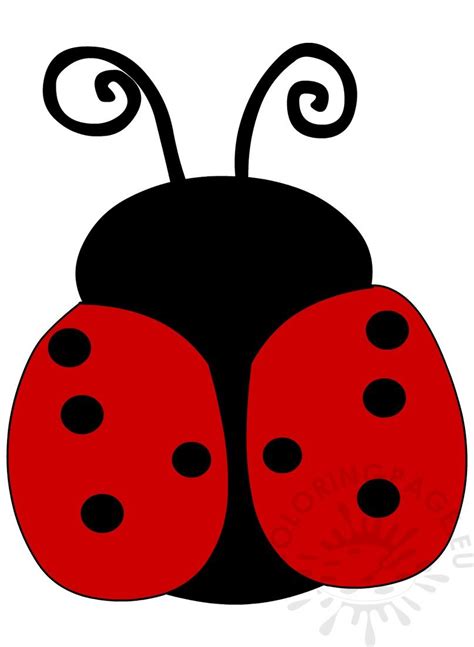 Ladybug Cartoon Insect Image Coloring Page