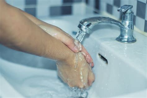 Wash Your Hands With Soap To Prevent Stock Photo Image Of Crown