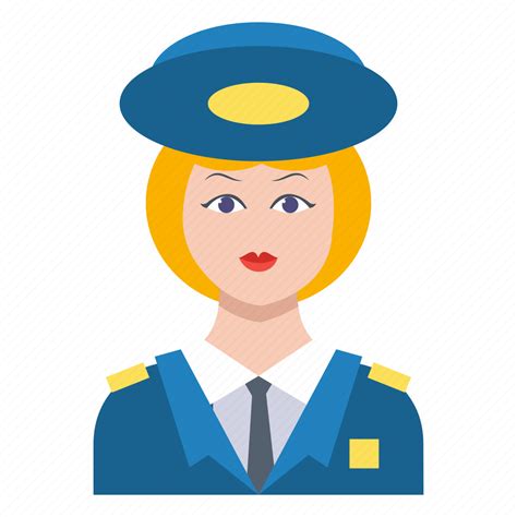female guard lady police women icon download on iconfinder