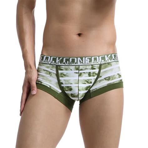 buy cockcon male underwear sexy mens breathable boxers shorts gay transgender
