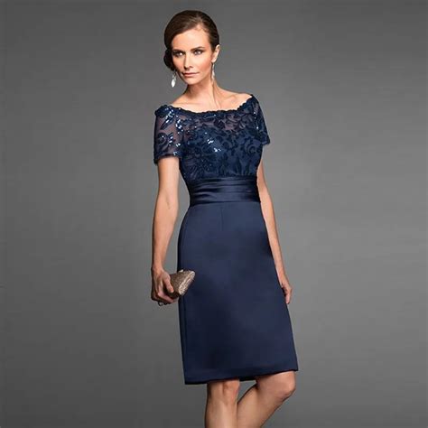 Buy Modest Short Sequined Mother Of The Bride Dresses