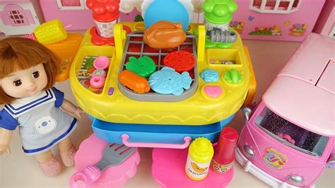 Baby Doll Camping Play Kitchen And Camping Car Play Doli House Youtube