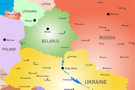 Ukraine Detailed Editable Map Pre Designed Vector Graphics ~ Creative