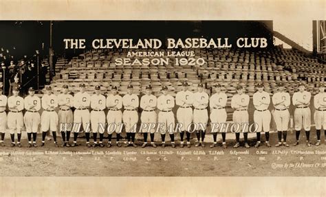 1920 cleveland indians baseball team vintage photo panoramic etsy