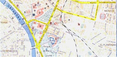 Street Map Of Seville Seville Street Map Street Map Seville