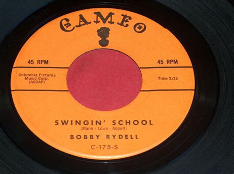 45 Rpm Bobby Rydell Swingin School Ding A Ling Cameo Vinyl Record 175