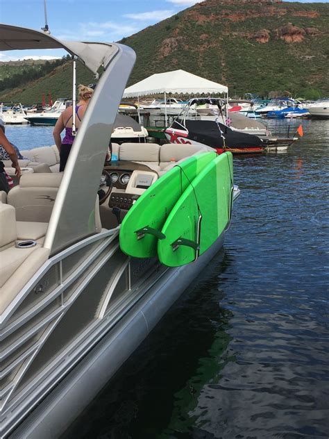 Sup Rack For Pontoon Boats Pontoon Boat Accessories Pontoon Boat