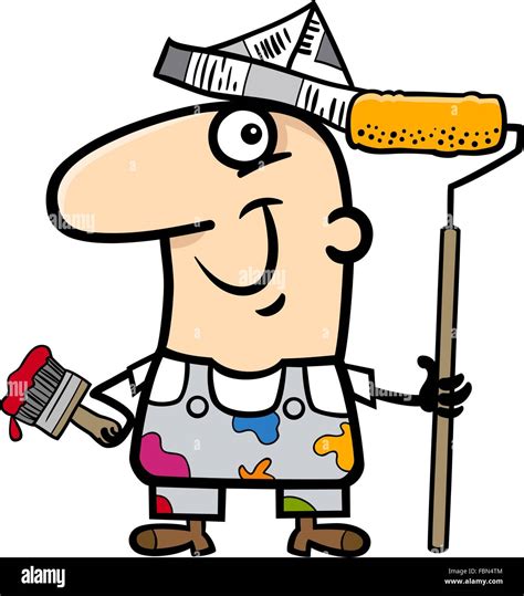 Painter Decorator Cartoon Character Hi Res Stock Photography And Images