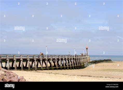Pier At Courseulles Sur Mer Calvados Normandy France Stock Photo Alamy